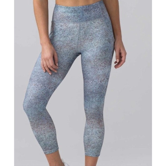 Lululemon Final Lap Leggings Women 4 Summer Haze Multi Nulux - Picture 1 of 15